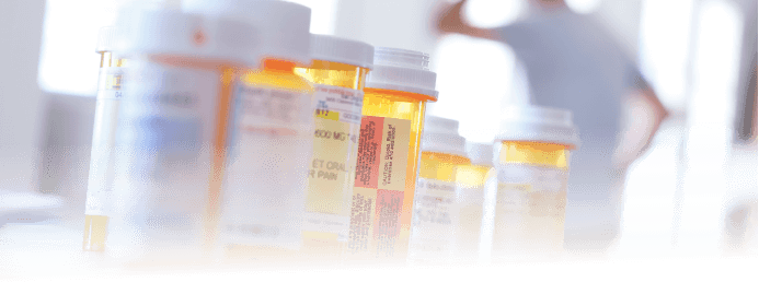 Image of many medications on table